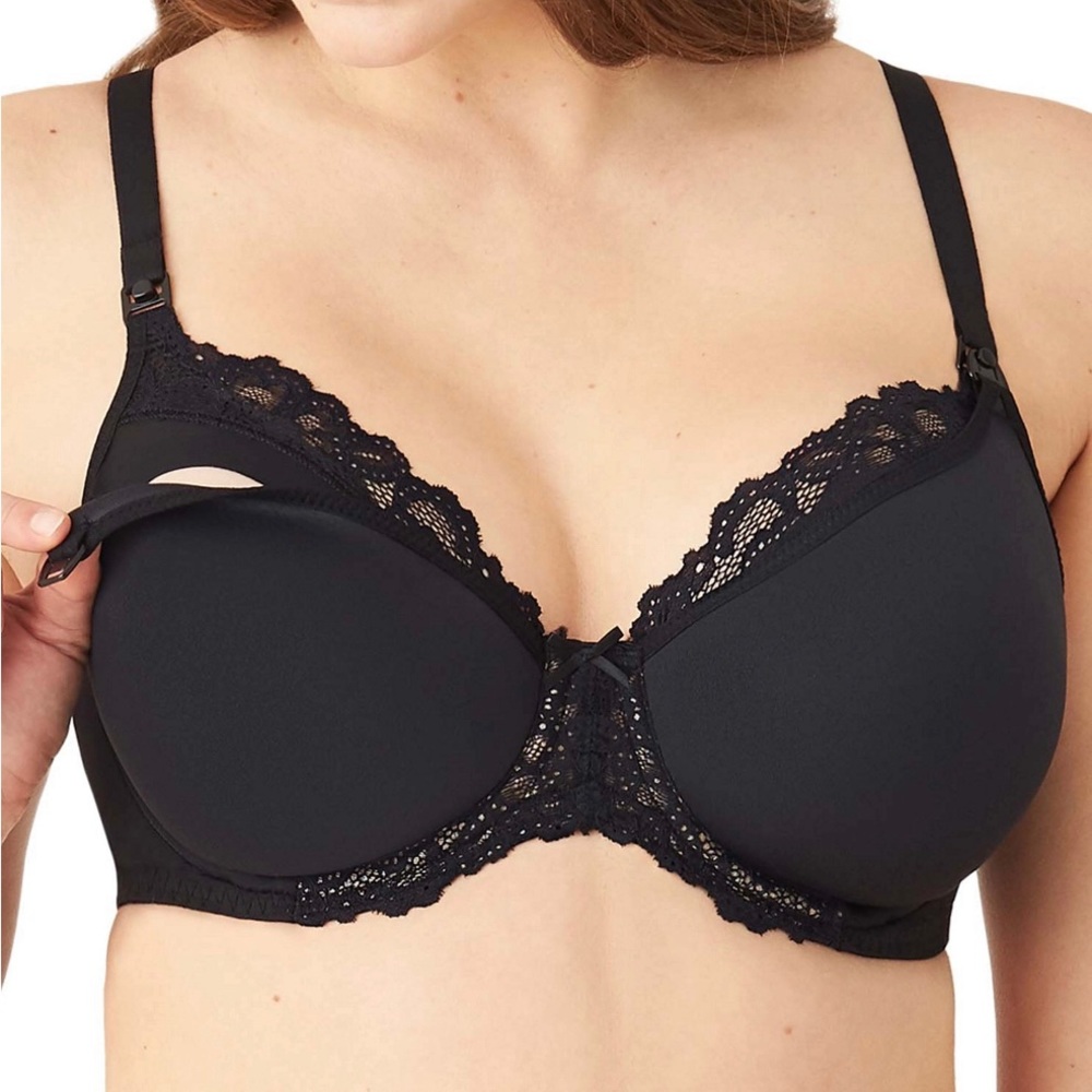 Wacoal Underwire Nursing Contour Bra in Black 32DD